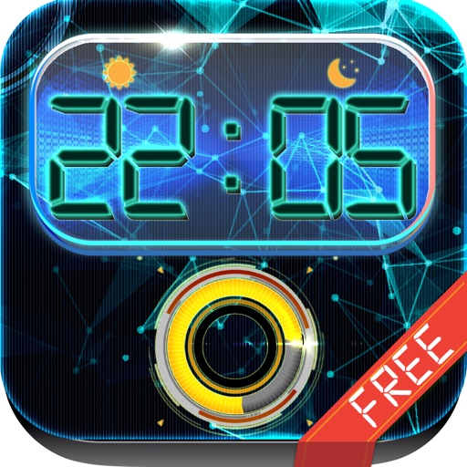 iClock – Futuristic : Alarm Clock Wallpapers , Frames and Quotes Maker For Free