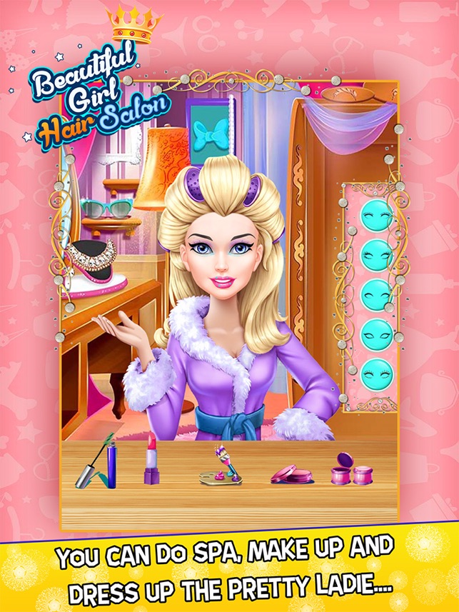 Beautiful Girl Hair Salon with Dress Up kids Game, game for IOS, iPhone ...