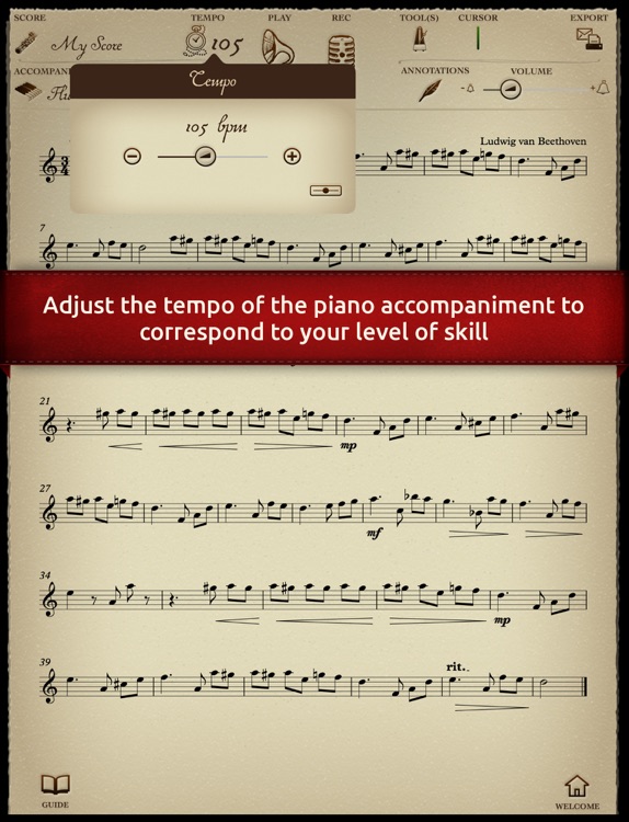 Play Beethoven - "For Elise" - Duet with piano accompaniment