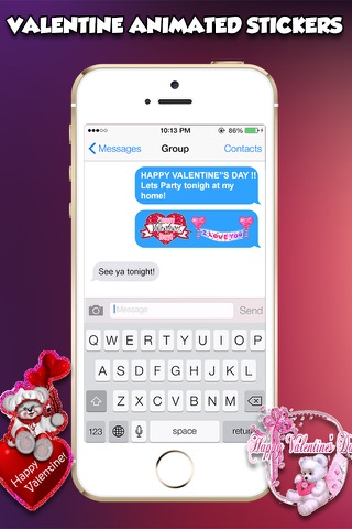 Valentine's Day 3d Emojis & GIFs screenshot 2