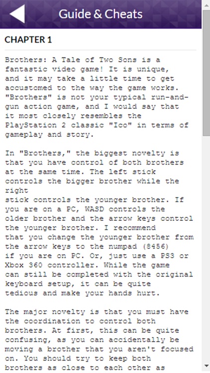 PRO - Brothers A Tale of Two Sons Version Guide