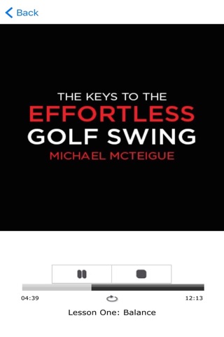 Meditation App On The Keys to the Effortless Golf Swing by Michael McTeigue screenshot 4