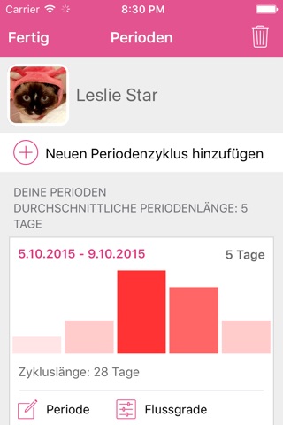 Cotton Plop: Period Tracker and Fertility Calendar screenshot 2