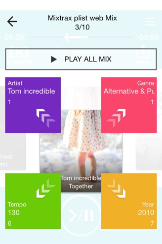 MIXTRAX App screenshot 2