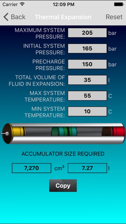 Hydraulic Accumulator Calculator screenshot-4