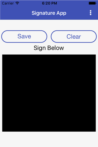 Signature Application screenshot 2