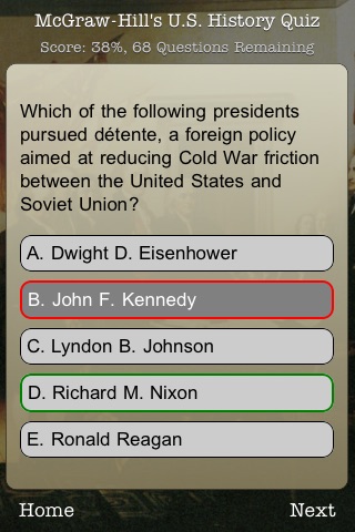 McGraw-Hill U.S. History Quiz Set 3 screenshot 3
