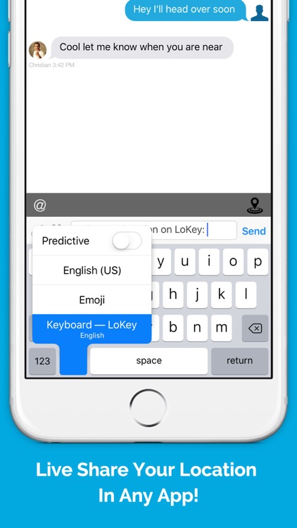 LoKey - The Location Sharing Keyboard screenshot-0