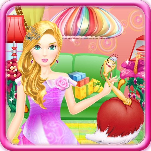 Pregnant Princess Cleaning Home game for girls iOS App