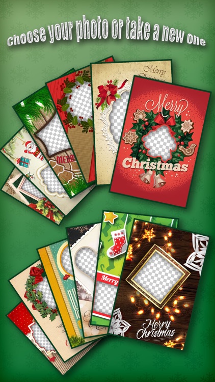 Christmas Photo Collage & Cards Maker - Mail Thank You & Send Wishes with Greeting Quotes Stickers