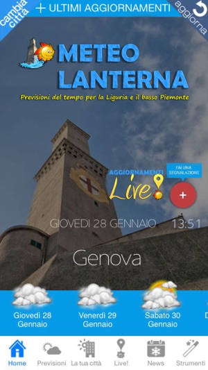 Meteolanterna previsioni meteo per Genova e la Liguria(圖1)-速報App