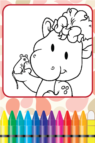 Coloring Book World for kids Barney Edition screenshot 3