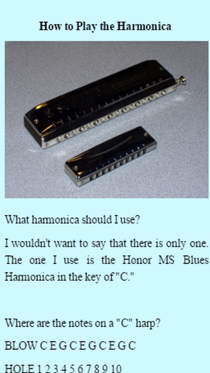 How To Play The Harmonica