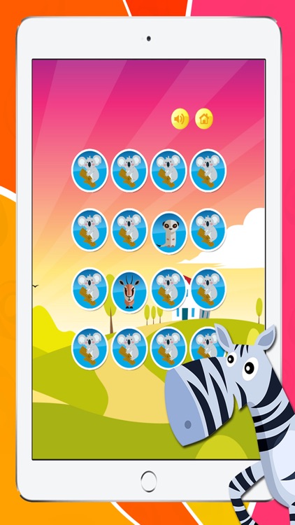 Free Matching Game Animals for Educational