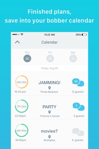 Bobber - plan social events with friends screenshot 4