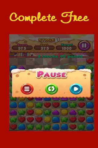 Amazing Smash Cookie Popstar - Cookies match 3 screenshot 2