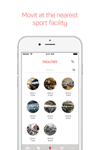 Movit - your fitness friend locator screenshot 2