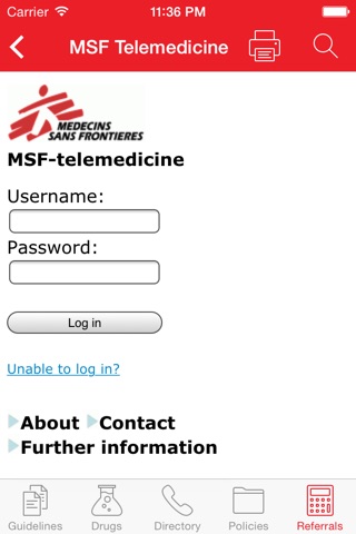 MSF Guidance screenshot 3