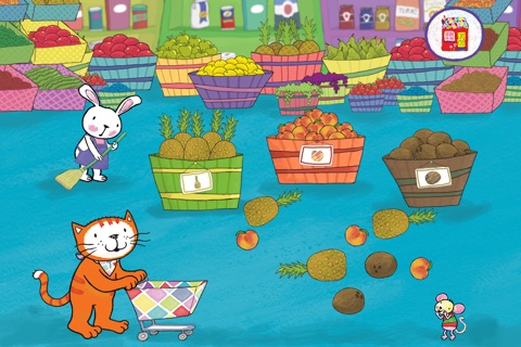 Poppy Cat Goes to the Market Free screenshot 2