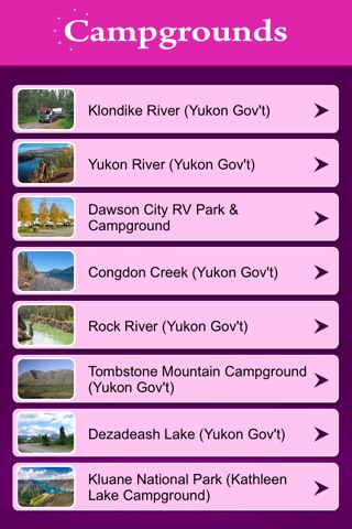 Yukon Campgrounds & RV Parks screenshot 2