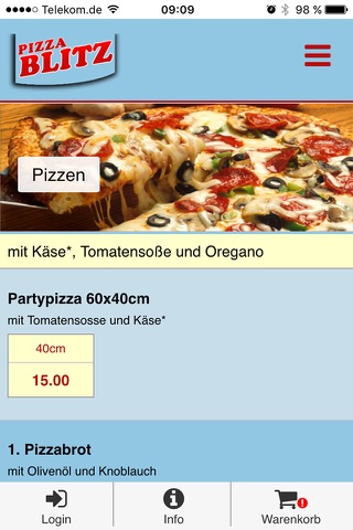 Blitz Pizza Kassel screenshot 3