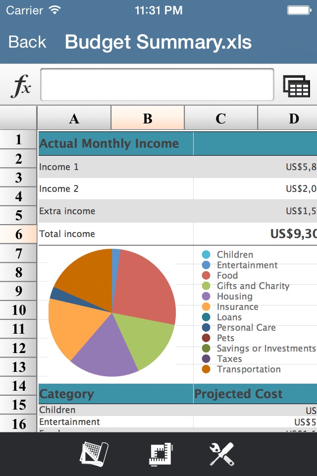Spreadsheets - For Excel Format screenshot 2