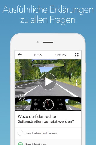 Motorrad 125 ccm Führerschein: Führerscheinprüfung screenshot 3
