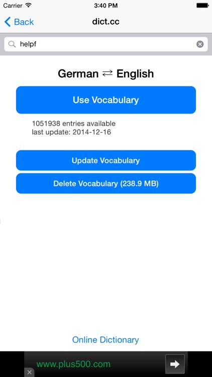 dict.cc Dictionary screenshot-3