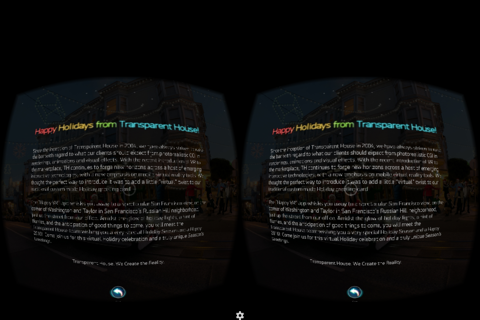 Transparent House Happy VR: Celebrate the Holidays in Immersive VR screenshot 3