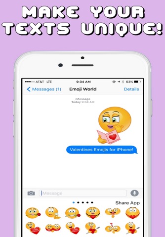 Valentines Emojis Keyboard by Emoji World screenshot 4
