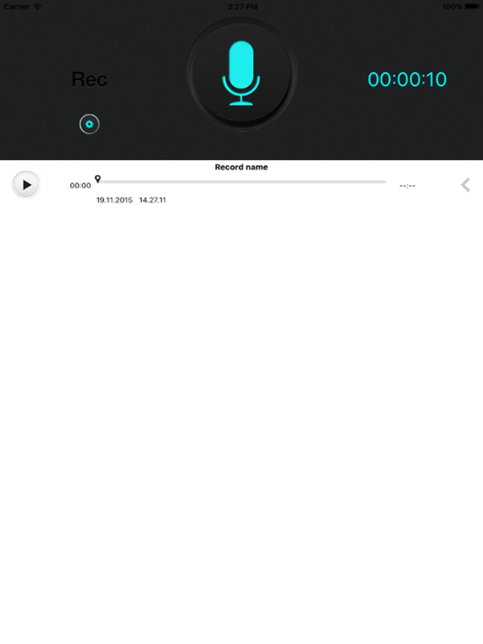 Super Voice Recorder for iPad, Record your meeting screenshot 2