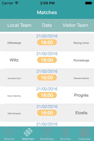 InfoLeague - Information for Luxembourger First Division - Matches, Results, Standings and more screenshot 3