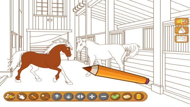 Coloringbook Horses  – Color, design and play with your own (圖2)-速報App