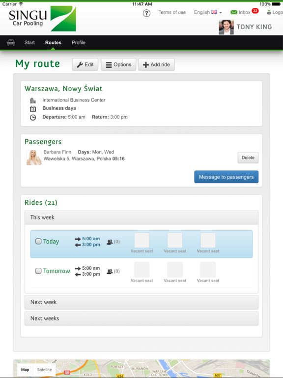 Screenshot #5 pour Singu Car Pooling
