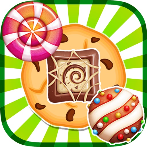 Colorful Candies Sweet Cookie Mania Match 3 Games Icon