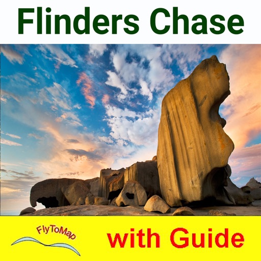 Flinders Chase National Park GPS and outdoor map with guide icon