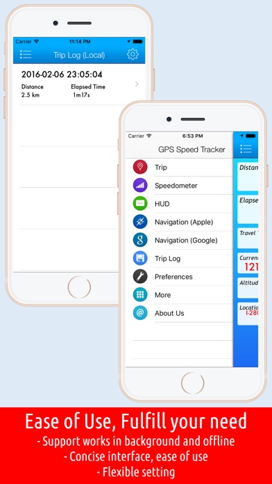 Smart Speed Tracker－GPS Speedometer, HUD and Trip Computer Screenshot 3