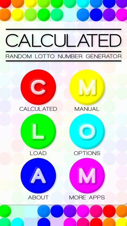 Calculated - Lotto Number Generator