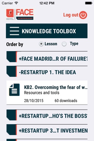FACE entrepreneurship screenshot 3