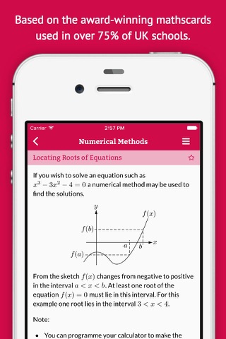 A-level mathscard - náhled
