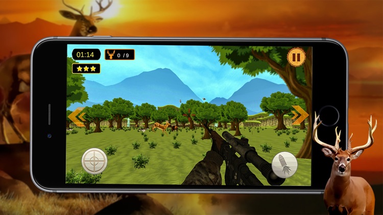 Exotic Deer Hunting 3D - Hunt the Stags in Beautiful Forest to become The Best Hunter of Season