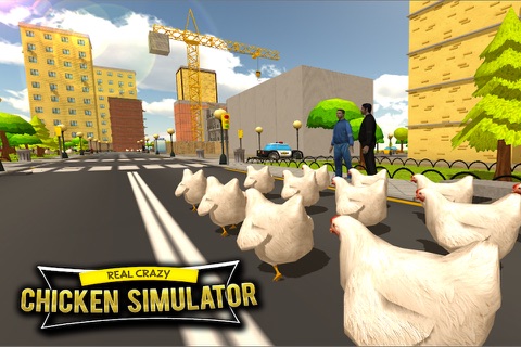 Crazy 3D Chicken Run Simulator screenshot 2