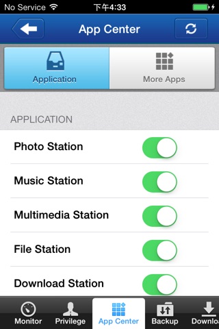 NAS System Manager screenshot 2