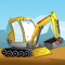 An entertaining puzzle game for kids and toddlers featuring construction trucks and vehicles such as garbage truck, excavator, dumper, bulldozer and many more