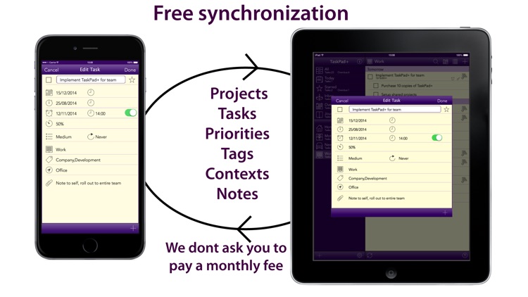 Task Pad+ Project Management made simple plus free sync