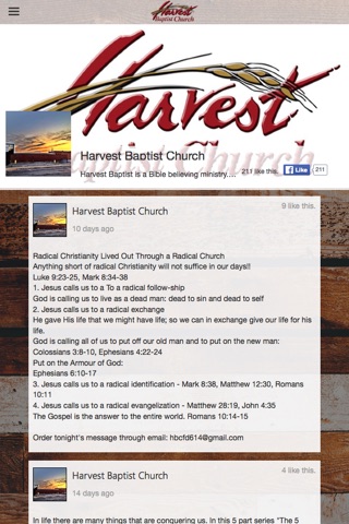 Harvest Baptist screenshot 2