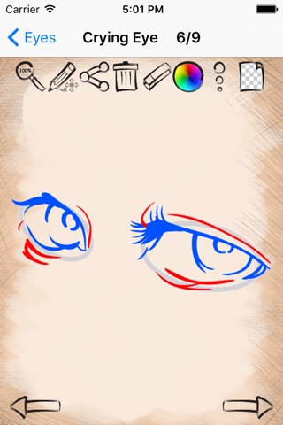 Art Tutorials Anime Eyes screenshot 3