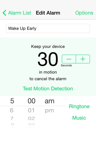 Motion Alarm Clock screenshot 4