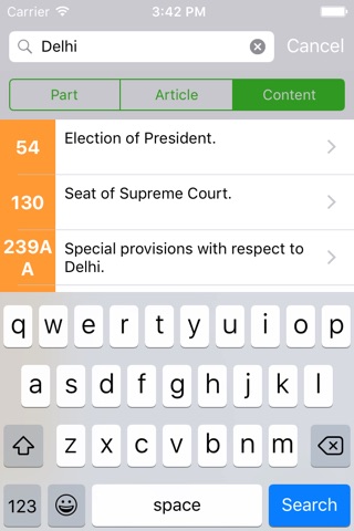 Constitution of India - iConstitution screenshot 4