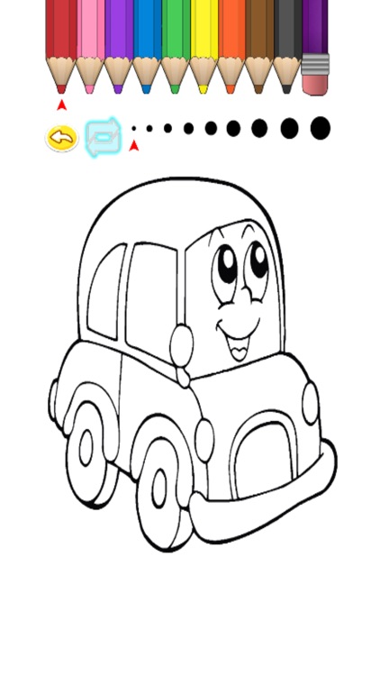 Kids Coloring Book - Cute Small Car Toyama screenshot-4